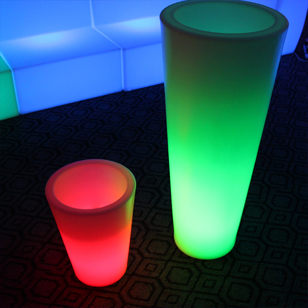ديكورات إضاءة LED أصيص زهور مضيئة (E002)