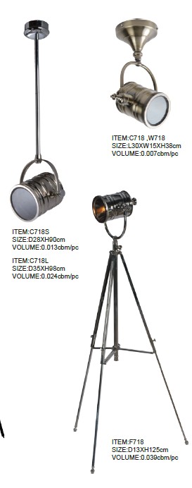 مصباح أرضي ديكور معدني بتصميم جديد (F718)