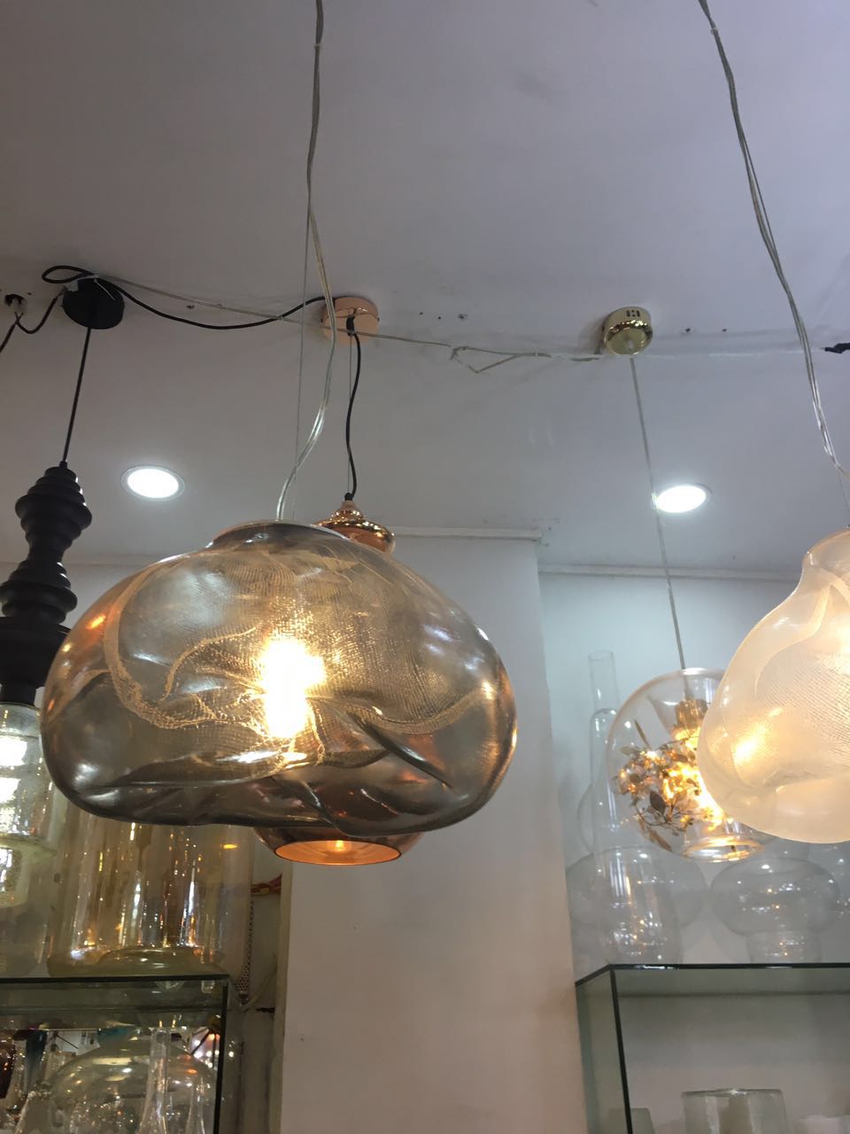 فندق اللوبي الديكور الثريا الزجاجية الأنيقة الإضاءة (9869P)