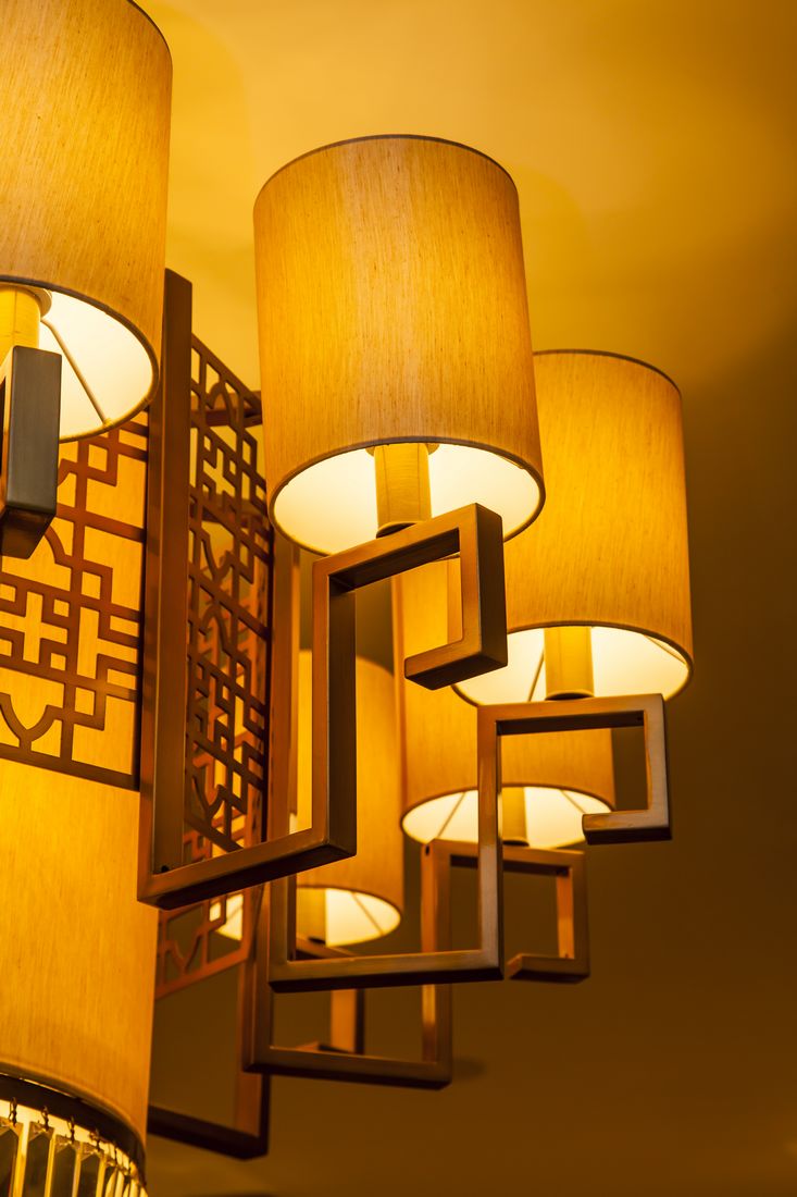 ثريا قماشية لمطعم الفندق على الطراز الصيني التقليدي (KA234)