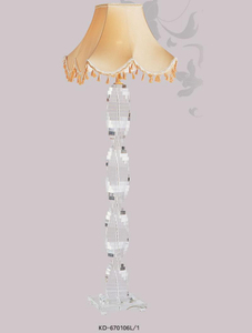 مصباح أرضي بتصميم كرات الكريستال الشفاف (KD-670106L-1)