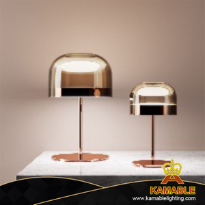 مصباح طاولة بجانب السرير من الزجاج الفولاذي الحديث (KAT8174S)