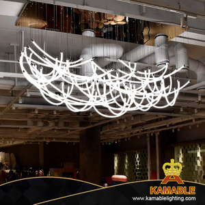مطعم بهو مطعم الديكور يتوهم الفولاذ المقاوم للصدأ ضوء السقف LED (KAB1023)