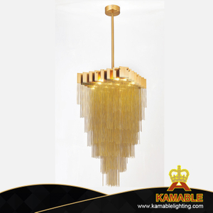 مصباح جانبي من ألومنيوم ستيل بتصميم ذهبي (G3127-L600)